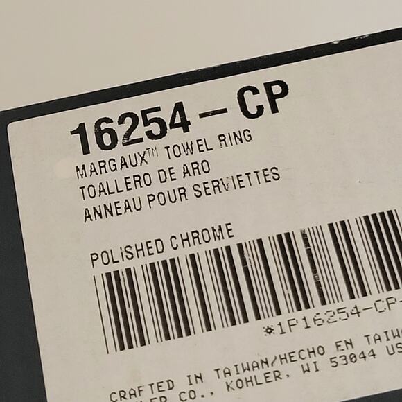 Kohler K-16254-CP Towel Ring Bathroom Hardware Modern Timeless Design Towel Ring - Picture 5 of 12